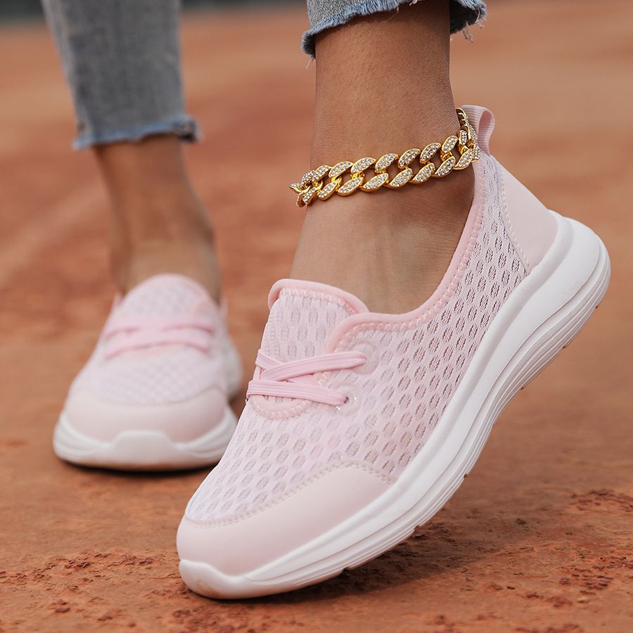 Slip-On Lazy One-Piece Cross-Border Four Seasons Casual Women's 2025 New Model Mom Low-Cut Flat Walking Shoes_vogvips.com
