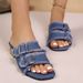 Foreign Trade Cross-border Large-size Tassel Slippers Women, Available For Outdoor Wear, New Summer Korean-style Casual_vogvips.com