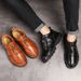 European Warm Series Plus Size 2025 Autumn Winter Genuine Casual Shoes British Style Mid-top Martin Men's Short Trendy Leather Boots_vogvips.com