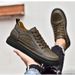 thick-soled High-top Shoes Men's Retro Casual Invisible Inner Height-increasing Men's Shoes Men's Medium-top Board Shoes_vogvips.com