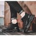 Men's Winter Work Boots High Top Casual Shoes With Fleece Lining, Waterproof Anti-Slip Rubber Sole For Outdoor Snow Hiking_vogvips.com