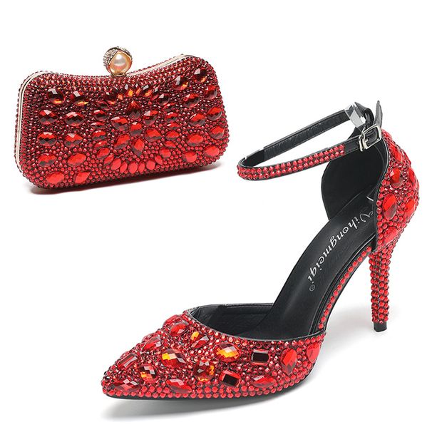 Women's Shoes new 9cm high heels combination women's wedding shoes high heels pointed toe daily low top multicolor high heels_vogvips.com