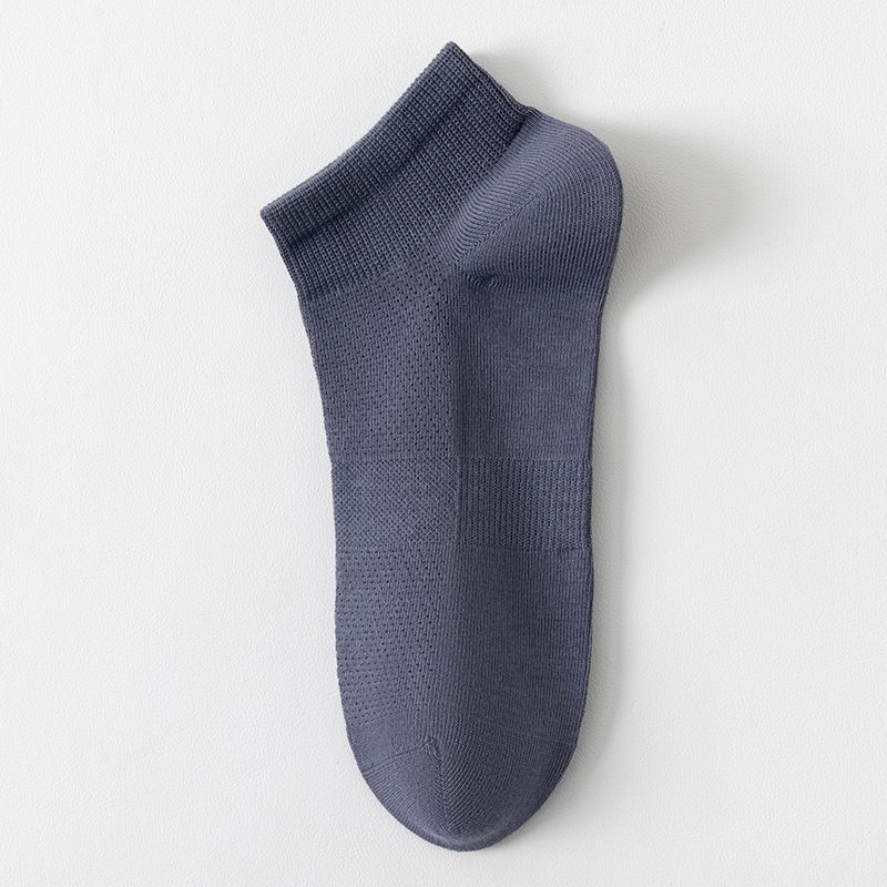 Men's Cotton Socks Summer Breathable Sweat Absorbent Men's Cotton Short Socks Spring And Summer Mesh Breathable Antibacterial Deodorant Loose Socks_vogvips.com