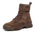 Genuine Leather Fashion Winter Versatile Canvas Short British Style Casual Martin Boots Women's Shoes 2025 New Model_vogvips.com
