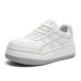 Platform White Shoes Women 2026 New Spring All-in-one Niche Sports Shoes Korean Version Flat Casual Comfortable Plate Shoes_vogvips.com