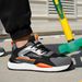 Men's Steel Toe Safety Shoes, Anti-Smashing Anti-Puncture, Microfiber Leather & Fly Knit Upper, PU Sole For Construction & Factory Workers_vogvips.com