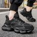 Fashion Men's Shoes 2025 New Thick Soled Lace Up Tennis Sports Mesh Jogging Shock-absorbing Outdoor Anti Slip Training Shoes_vogvips.com