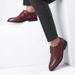 Men's Genuine Leather Oxford Shoes – Classic Pointed Toe Business Formal Shoes With Rubber Sole For Office & Wedding Versatile Pointed Toe Shoes_vogvips.com