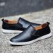 9933 Spring And Autumn Men's Casual Large Size, Low-top Slip-on Leather Shoes, Genuine Cowhide, Flat Handmade Sneakers_vogvips.com