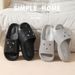 Soft Sole Home Slippers For Women, Summer New Indoor Lightweight Non-Slip Thick Sole, Suitable For Outdoor Wear, Couple's Cool Slippers For Men_vogvips.com