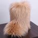 y2k Women's Winter Snow Boots Outdoor Luxury Furry Fox Fur New Fashion Boots WomanPlush Warm Platform Shoes Bottes_vogvips.com