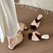 Retro French-style Woven Chunky Heel Wedge Sandals Women, 2026 New Summer Model, Suitable For Wearing With Skirts_vogvips.com