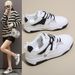 Little White Shoes Female Students Thick-soled Heightening Sports Board Shoes Casual Street Shooting_vogvips.com