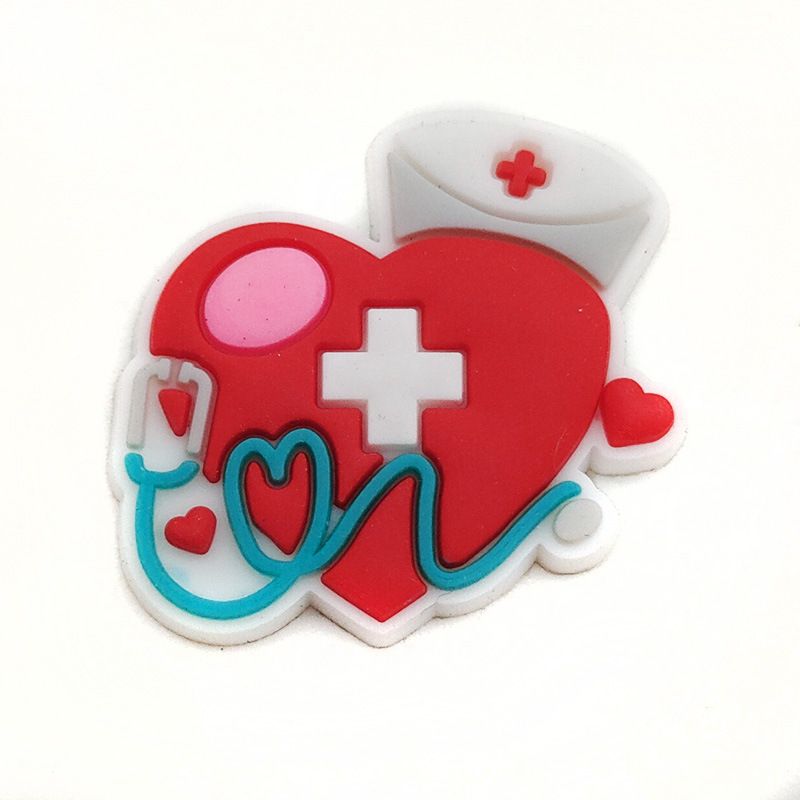 Cute Cartoon Medical Series Shoes Flower Shoe Buckle Soft Glue Personality Garden Shoes DIY Accessories Accessories_vogvips.com
