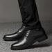 Men's High-mouth Lace-up Round-head Men's Shoes High Military Boots High-top Top Large-size Leather Shoes_vogvips.com