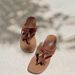 Women's Genuine Leather Flip Flops Celebrity Endorsed Summer Outdoor Wear French Retro Style Beach Sandals_vogvips.com
