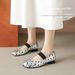 Cameido Women's Spring Mary Jane Shoes With Elastic Strap And Polka Dots_vogvips.com