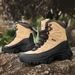 Men's Tactical Military Boots For Hiking, Outdoor Adventure & Rescue - Durable Mid-Cut Combat Boots With Anti-Slip Rubber Sole Hiking Expedition_vogvips.com