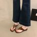Metal Toe-post Sandals Women, 2026 New Model, High-end Feel, Super Popular In Summer, Suitable For Pairing With Skirts,_vogvips.com