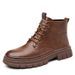 European Warm Series Autumn Winter Fleece-Lined Cotton High-Top Sneakers Shoes 2025 New Thickened Martin Men's Short Boots_vogvips.com