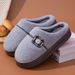 Women's Cotton Slippers For Autumn And Winter, Warm For Home Use, Thick-soled, Non-slip, Odorless, Plush-lined, Foot-warming Winter Slippers For Men_vogvips.com