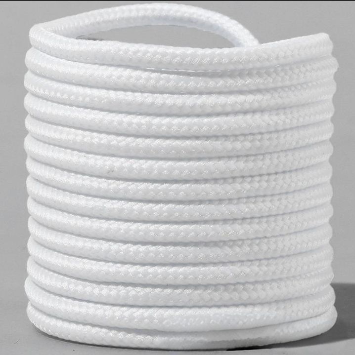 Shoe Accessories white round shoelaces, semi circular rope, plush shoelaces, Martin boots, leather shoes, sneakers, coconut waxed shoelace rope_vogvips.com
