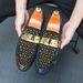 New Fashion Trendy Men's Shoes, Personalized Rivet Dress, Loafers, British Style, Lazy Fashion Nightclub Banquet Dress, Leather Shoes_vogvips.com
