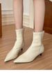 Autumn And Winter New Style Of Pointed-toe, Slender Commuter Women 25. High-heeled Ankle Boots_vogvips.com
