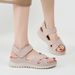 L1902-4 Sports Casual Sandals New 2025 Velcro Hollow Thick Sole Women's Slippers_vogvips.com