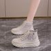Summer Hollow White Shoes Flat Baseplate Shoes Casual Student Women's Shoes Breathable Fashion Versatile Casual Shoes_vogvips.com