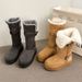 thick-soled Velvet Thickened Long Snow Boots Women's Tall Cotton Boots Warm Large Cotton Shoes_vogvips.com