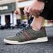 New Gump men's shoes Breathable denim sports casual shoes low top lace-up outdoor men's board shoes_vogvips.com