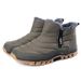 Winter Oversized Warm And Plush Thick Waterproof And Wear-resistant Snow Boots, Outdoor Hiking Shoes, Cotton Shoes_vogvips.com