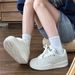High-top Loafers For Women, Versatile And Trendy, Unique Sports-style Sneakers For Women, New Arrivals_vogvips.com