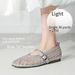 Cameido Silver Round-Toed Casual Shoes For Women's Daily Commuting_vogvips.com