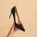 Elegant Nude High Heels Women S Black Patent Leather Stiletto Pumps Thin Heel Fashionable Footwear For Ladies_vogvips.com