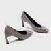 Dropshipping RV Square-Toe High Heels, Metal Square-Buckle Low-Top Shoes, Versatile Office Commuting Women's Shoes_vogvips.com