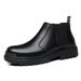 European Warm Series Men's Martin Autumn British Style Black Mid-top Short Boots Non-slip Korean Trend_vogvips.com