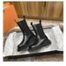 Leather Skinny Elastic Midsole Chimney New Short Thick Soled Martin Boots, Women's Boots_vogvips.com