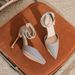 Qianluhui Fairy-style Platform Satin Banquet Dress Engagement Toast Hollow Sandals Wedding Shoes_vogvips.com