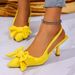 2025 Summer New Style Thin Heel Pointed Toe Closed Back High Heels Women's Shoes_vogvips.com