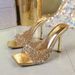 Cross-Border Foreign Trade French Square Toe Open-Toe High Heel Slippers Casual One-Line Fashionable Outdoor Mid-Heel_vogvips.com