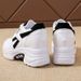 Dad Women, Trendy And Versatile, 2025 Spring New Soft Sole Leather Breathable Casual Sports Running Shoes For Women_vogvips.com