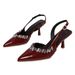 2025 Summer New Rhinestone Chain Strap Pointed Toe High Heel Sandals For Women To Match Dresses_vogvips.com