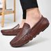 Loafer Split Leather Slip-On White Sneakers Male Casual Brand Spring Men Loafers Driving Shoes Mocassin Zapatos Hombre_vogvips.com