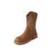 Melard Brown Embroidered Western Cowboy For Women Summer 2025 New Style Chic Comfortable Flat Heel Riding Boots_vogvips.com