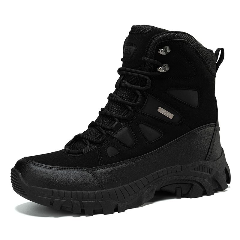 Men's Combat Boots In Large Size, Breathable, Anti Slip, Wear-resistant, Suitable For Outdoor Hiking, Mid Top Field Tactics Boots_vogvips.com