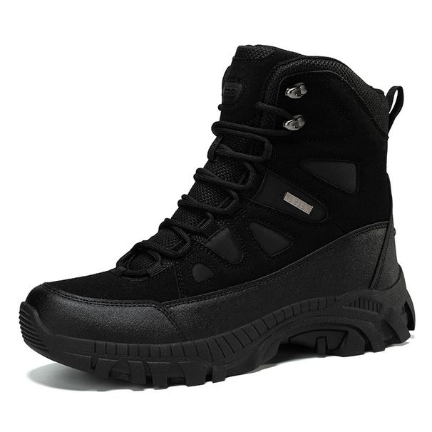 Men's Combat Boots In Large Size, Breathable, Anti Slip, Wear-resistant, Suitable For Outdoor Hiking, Mid Top Field Tactics Boots_vogvips.com