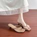 Summer For Women, Slip-on Toe-post Sandals, Kitten Heel High Heels, Women's Flip-flops_vogvips.com