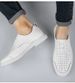 Men's Shoe Pattern Casual Leather Shoes Men's Leather Hole Shoes Lace-up Mesh Soft Sole Driving_vogvips.com